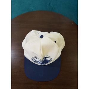 VINTAGE Schwans Cap Hat Mens Adjustable Made in USA Blue Alaskan Seafood